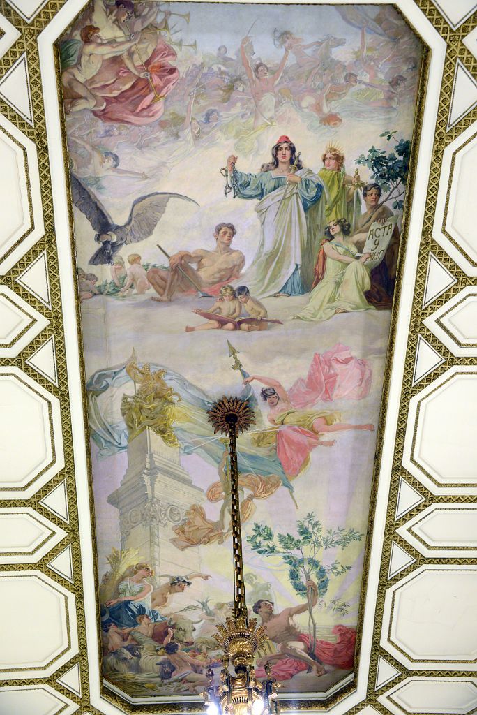 57 Ceiling Painting Salon Blanco White Room Casa Rosado Buenos Aires